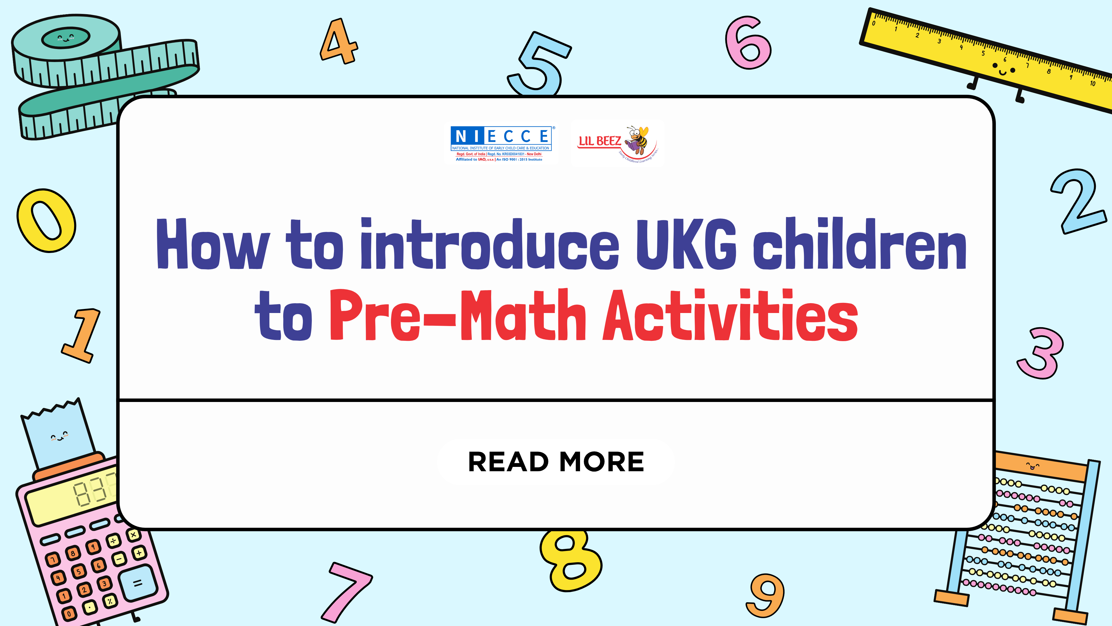 How to introduce UKG children to Pre-Math Activities